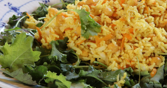 Basmati Chickpea stir fry